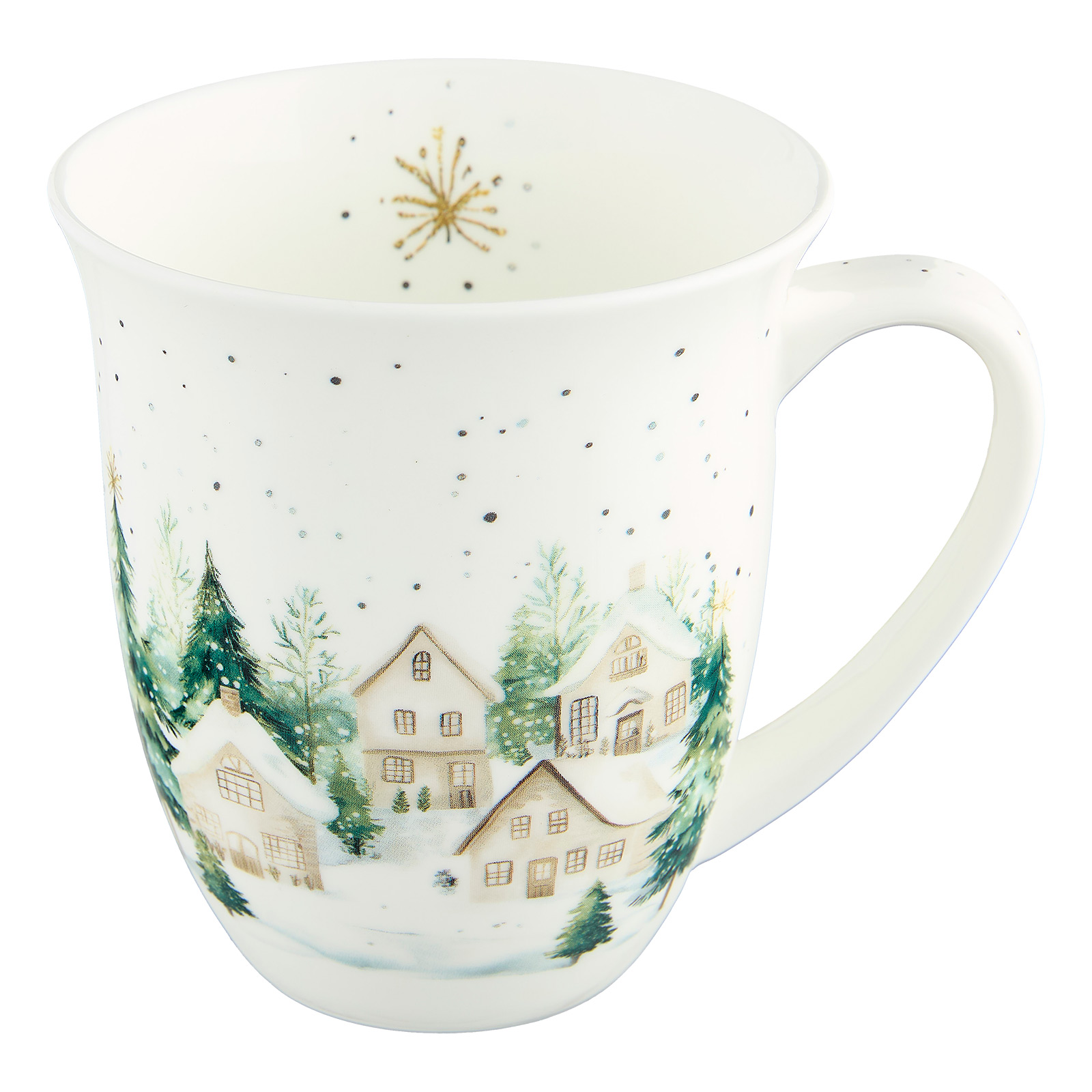 Teebecher Snowy Houses